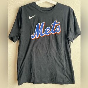 Nike Black Crewneck Tee with White Logo